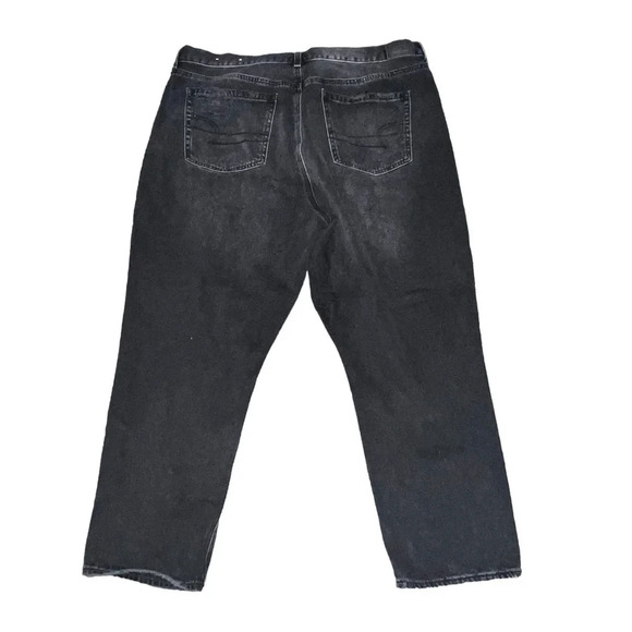 American Eagle Women’s Black High Rise Distressed Mom Jeans Size 20 Short - Picture 5 of 5